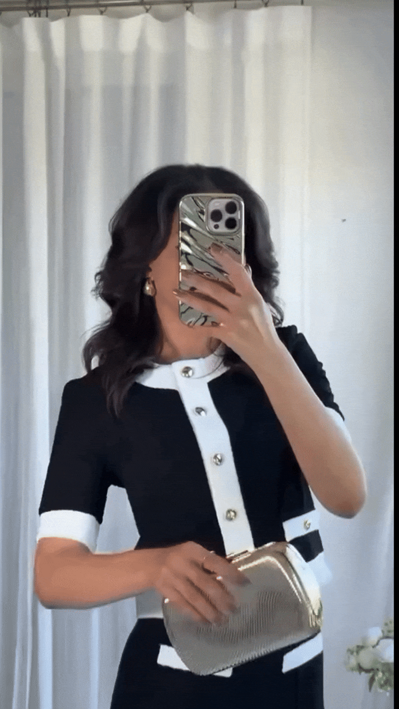 MUSEÉ | CONJUNTO ELEGANTE BLANCO Y NEGRO