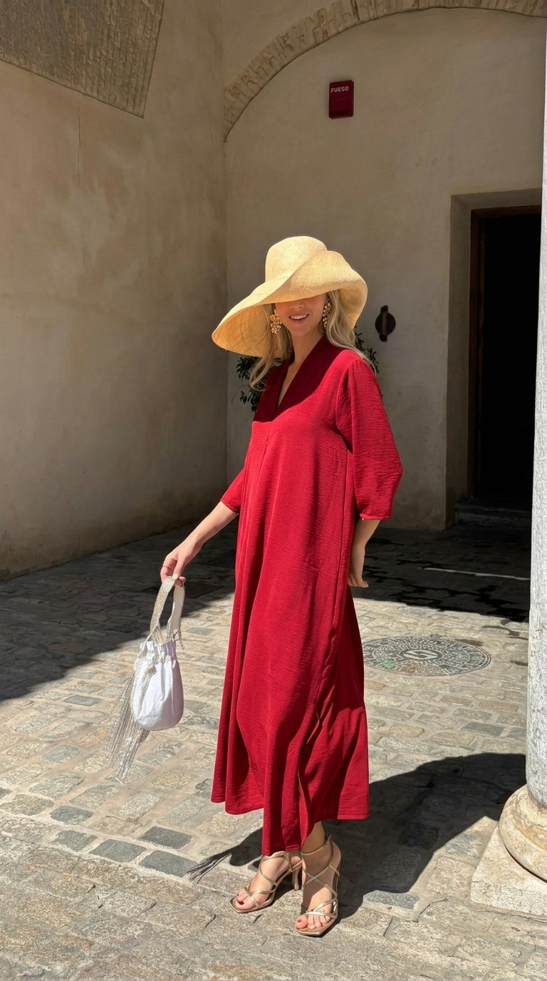 GAMA | VESTIDO LARGO MIDI
