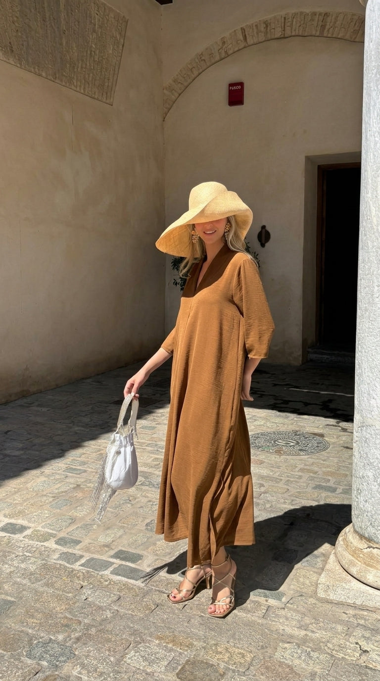 GAMA | VESTIDO LARGO MIDI