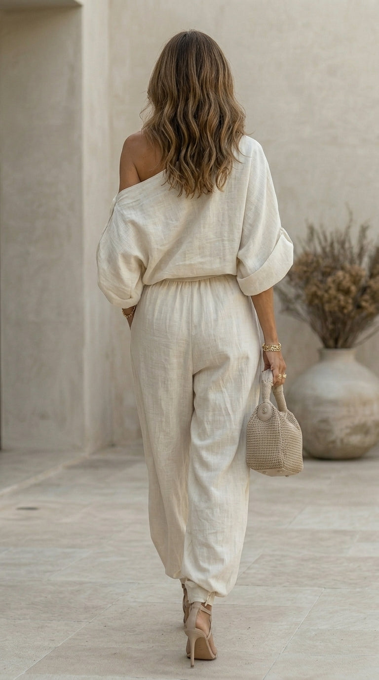 AURA | CONJUNTO DE DOS PIEZAS CON HOMBRO AL DESCUBIERTO