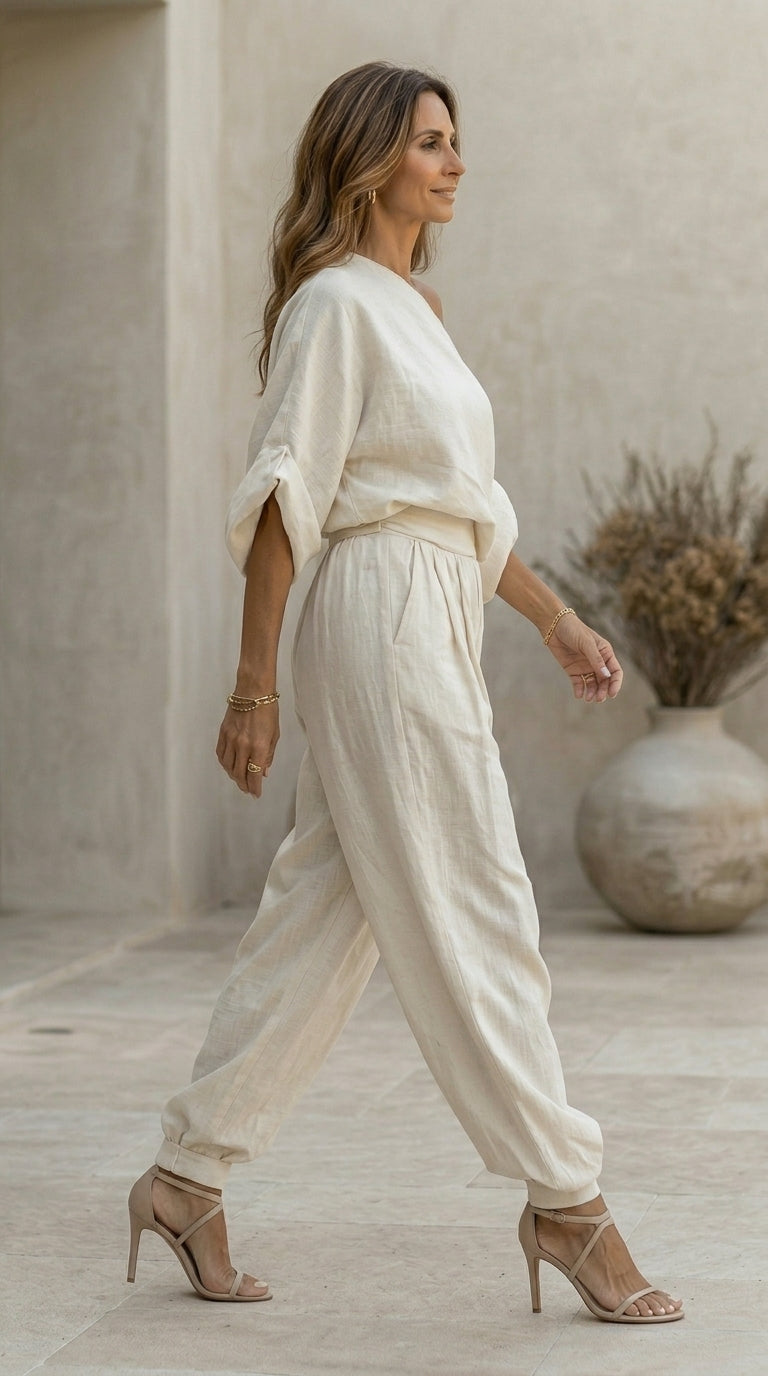 AURA | CONJUNTO DE DOS PIEZAS CON HOMBRO AL DESCUBIERTO