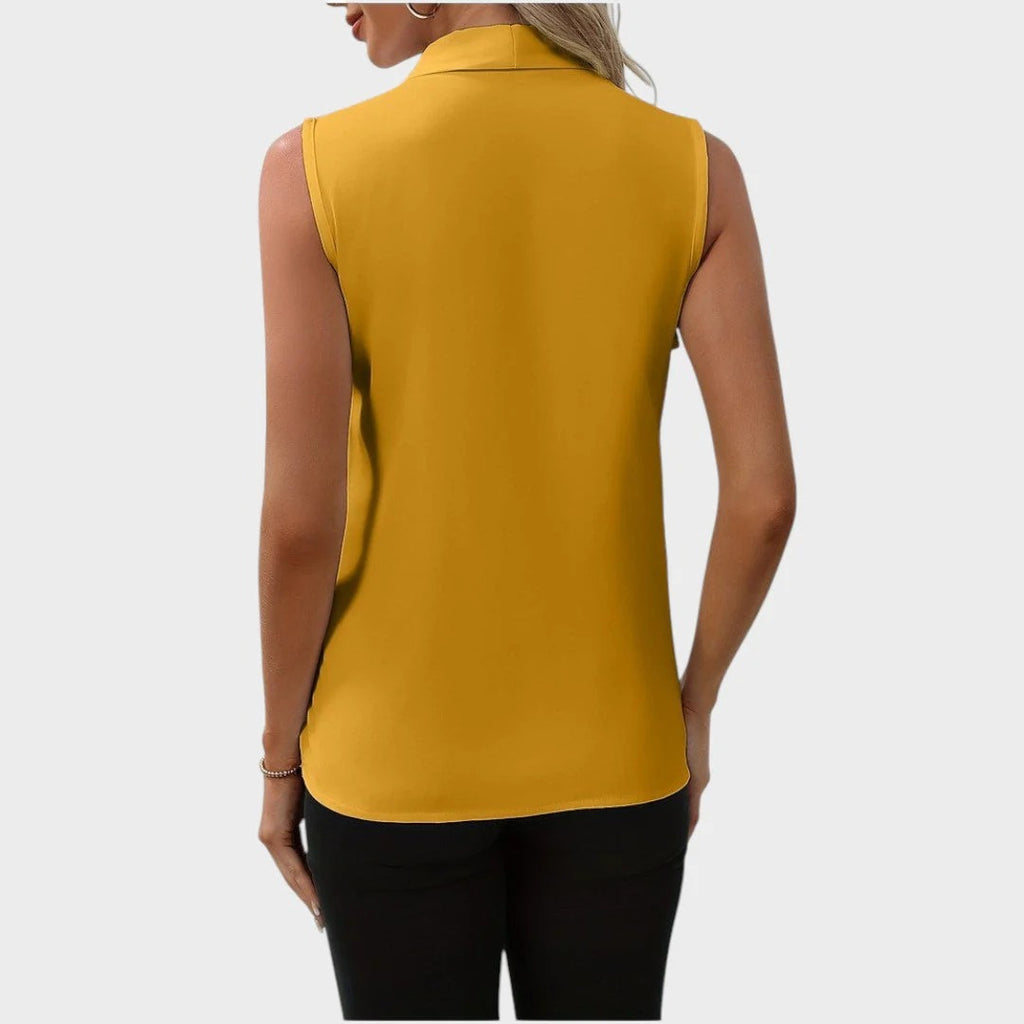 CAMÉLIA | BLUSA SIN MANGAS CON CUELLO EN V