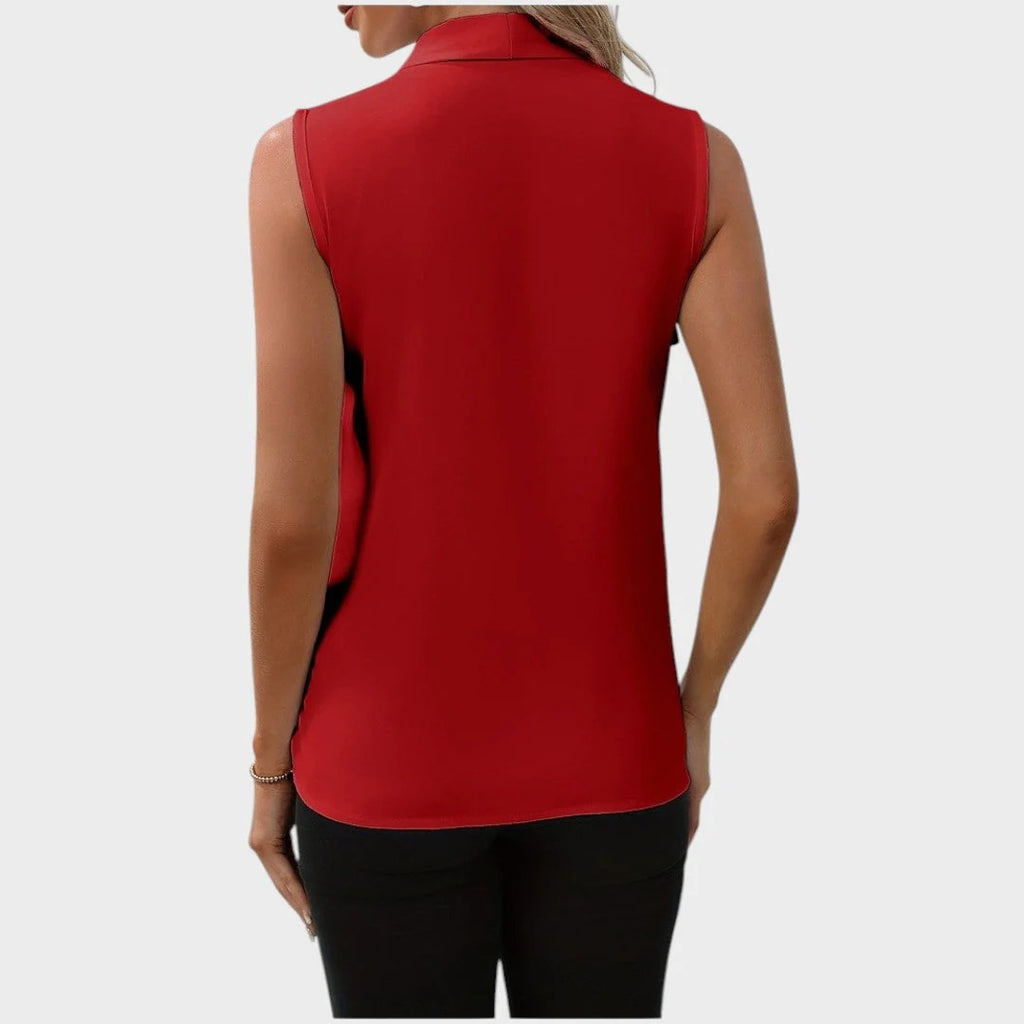 CAMÉLIA | BLUSA SIN MANGAS CON CUELLO EN V