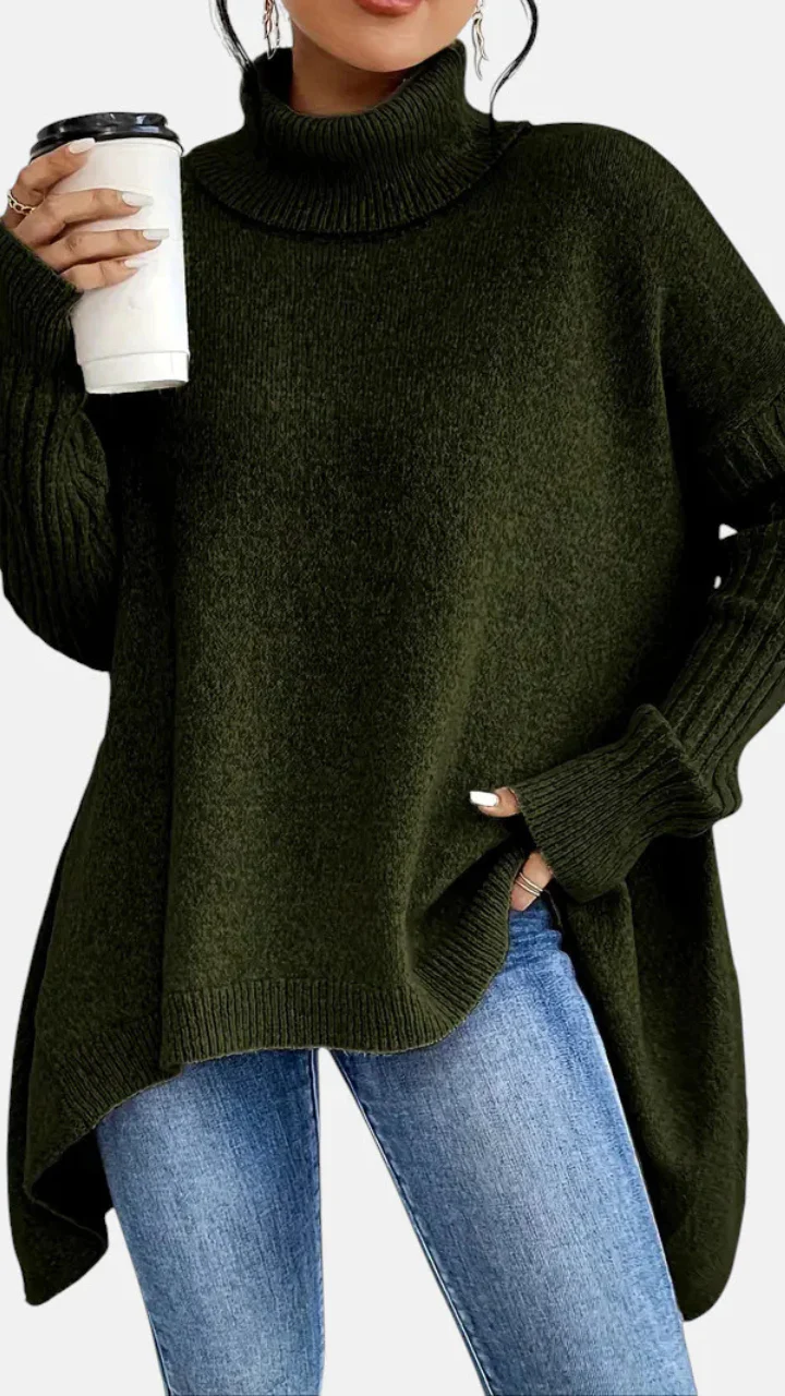 NÉRÉA | SUÉTER OLGADO DE CUELLO ALTO