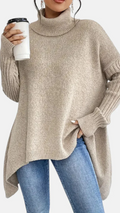 NÉRÉA | SUÉTER OLGADO DE CUELLO ALTO