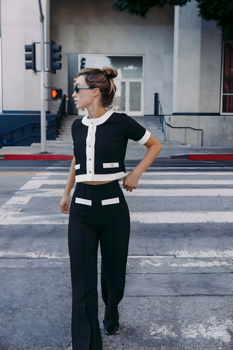 MUSEÉ | CONJUNTO ELEGANTE BLANCO Y NEGRO