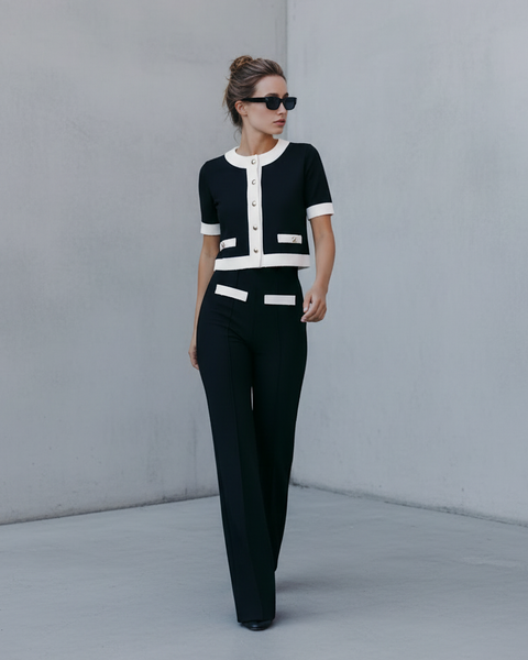 MUSEÉ | CONJUNTO ELEGANTE BLANCO Y NEGRO