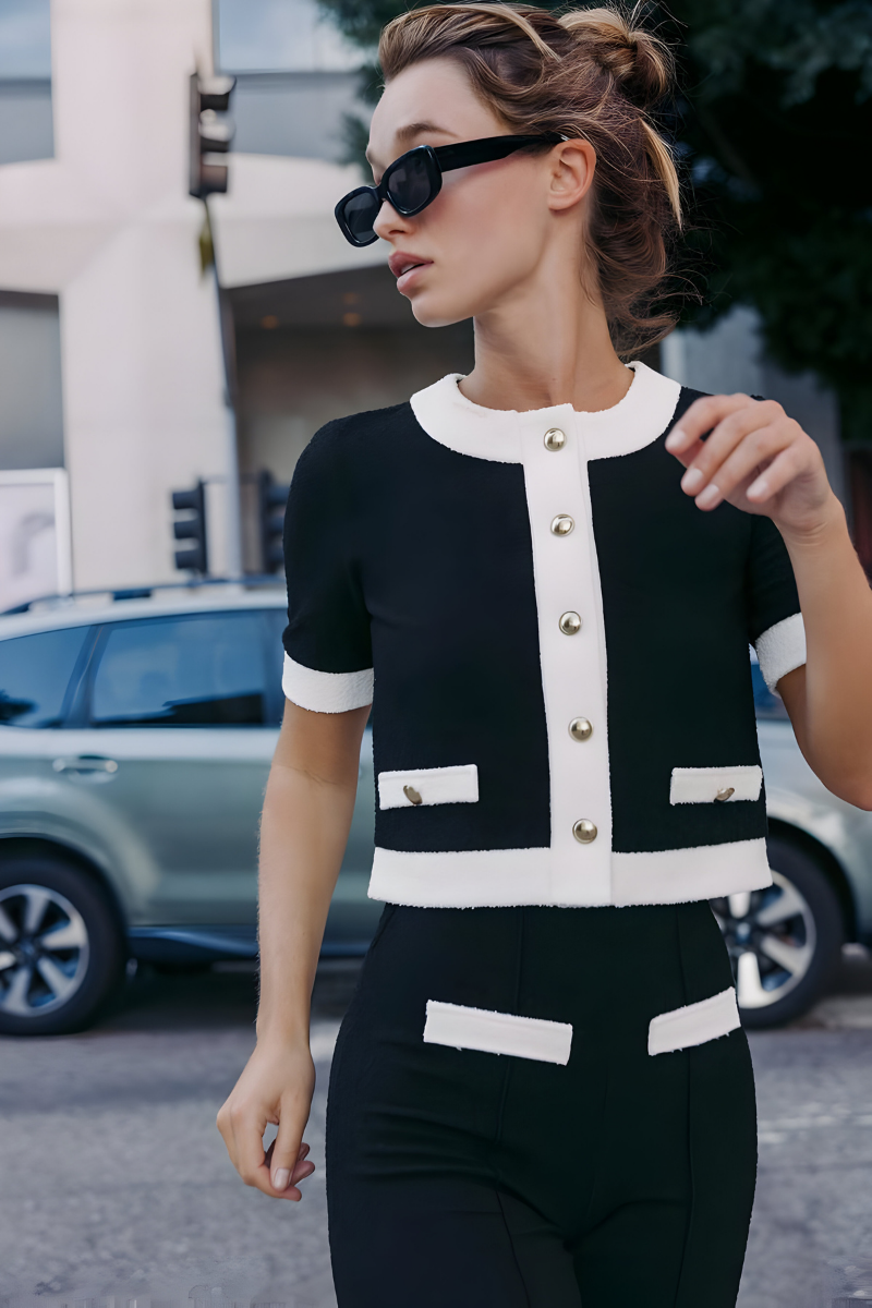 MUSEÉ | CONJUNTO ELEGANTE BLANCO Y NEGRO